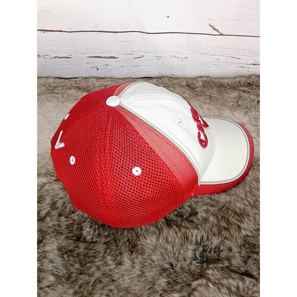 Callaway Red & White Golf Hat Adjustable Mesh Back‎ Stylish Design - Picture 3 of 6